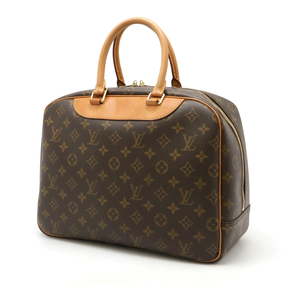 Louis Vuitton Handbag Bowling Travel Deauville Bag Monogram Boston Vanity Brown